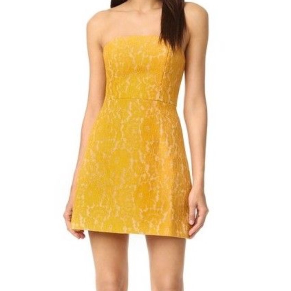Keepsake yellow / marigold lace dress